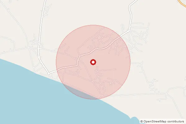 Map showing approximate area covered by Pincode 742175 — Beharia Bo, Murshidabad