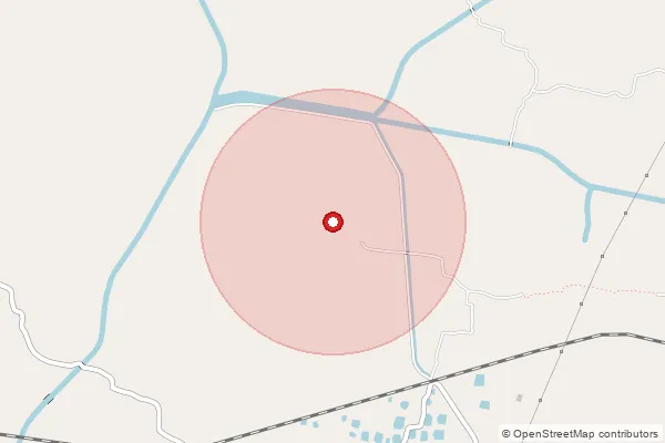 Map showing approximate area covered by Pincode 742237 — Balia Bo, Murshidabad