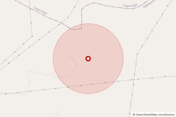 Map showing approximate area covered by Pincode 743331 — Diamond Harbour Ho, 24 Paraganas South