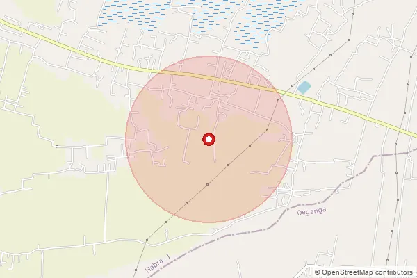 Map showing approximate area covered by Pincode 743345 — Kashipur Bo, 24 Paraganas South