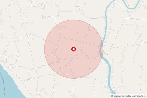 Map showing approximate area covered by Pincode 743435 — Bankra Dabar Bo, 24 Paraganas North