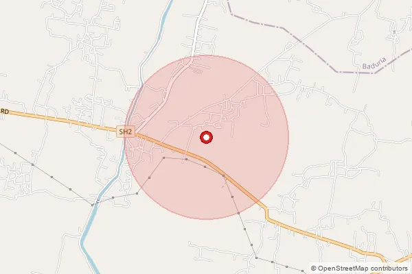 Map showing approximate area covered by Pincode 743437 — Arbelia Bo, 24 Paraganas North
