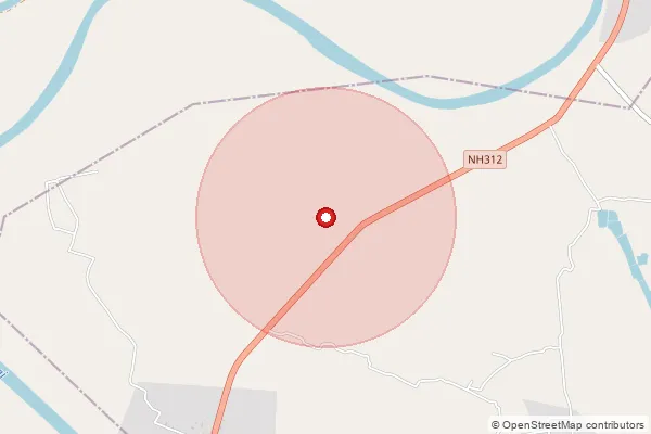 Map showing approximate area covered by Pincode 743701 — Sonekpur Bo, 24 Paraganas North