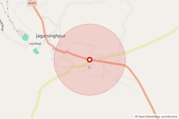 పిన్‌కోడ్ 754103 — Jagatsinghpur Head Office, Jagatsinghapur ద్వారా కవర్ చేయబడిన సుమారు ప్రాంతాన్ని చూపే మ్యాప్