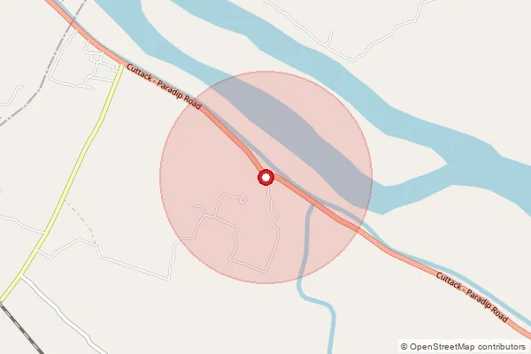 Map showing approximate area covered by Pincode 754133 — Patenigaon B.O, Jagatsinghapur