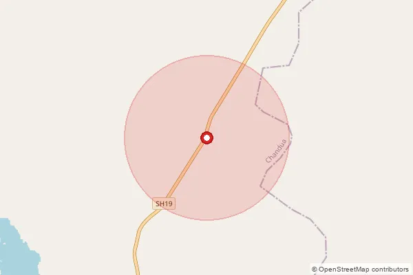 Map showing approximate area covered by Pincode 757021 — Nuagaon Talakchuin B.O, Mayurbhanj