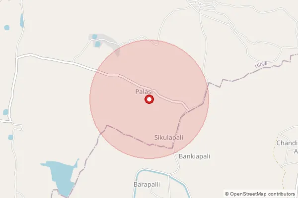 পিনকোড 761001 — Palasi Branch Office, Ganjam দ্বারা আচ্ছাদিত আনুমানিক এলাকা দেখানো মানচিত্র