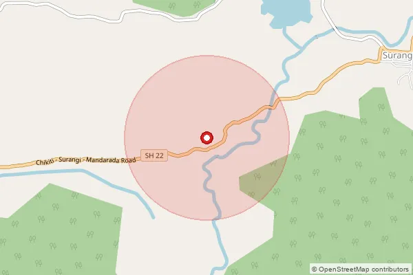 பின்கோடு 761037 — Tandipur Branch Office, Ganjam ஆல் உள்ளடக்கப்பட்ட தோராயமான பகுதியைக் காட்டும் வரைபடம்