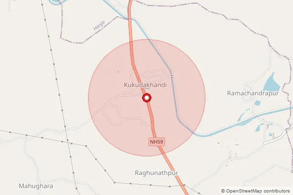 পিনকোড 761100 — Ollarigada Branch Office, Ganjam দ্বারা আচ্ছাদিত আনুমানিক এলাকা দেখানো মানচিত্র