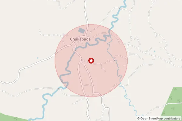 পিনকোড 762028 — Chakapada Sub Office, Kandhamal দ্বারা আচ্ছাদিত আনুমানিক এলাকা দেখানো মানচিত্র