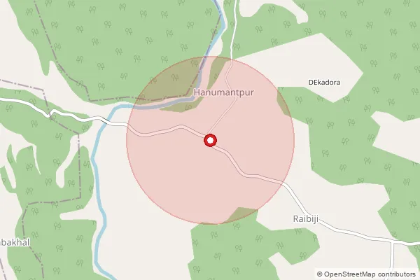 पिनकोड 765020 — Muniguda Sub Office, Rayagada द्वारे समाविष्ट केलेले अंदाजे क्षेत्र दर्शवणारा नकाशा