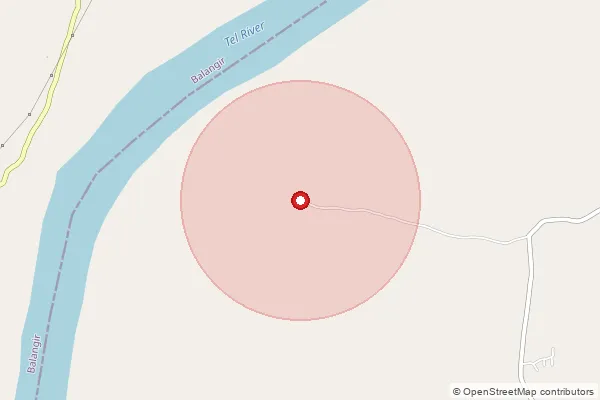பின்கோடு 766031 — Sargulmalpada Branch Office, Kalahandi ஆல் உள்ளடக்கப்பட்ட தோராயமான பகுதியைக் காட்டும் வரைபடம்