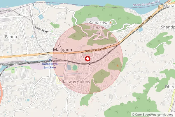Map showing approximate area covered by Pincode 781011 — Gotanagar B.O, Kamrup Metro