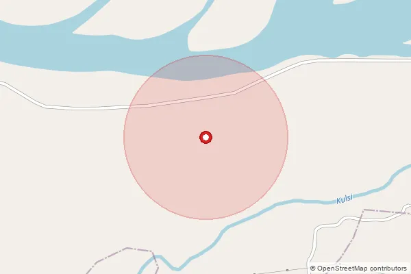 Map showing approximate area covered by Pincode 781128 — Agchia B.O, Kamrup Metro