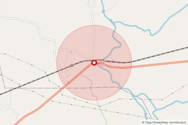 Map showing approximate area covered by Pincode 781134 — Kukurmara S.O, Kamrup