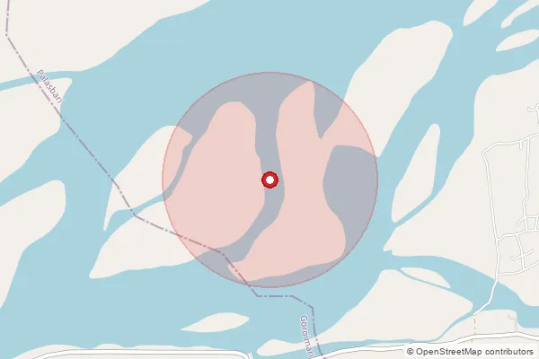 Map showing approximate area covered by Pincode 781137 — Mahimari B.O, Kamrup