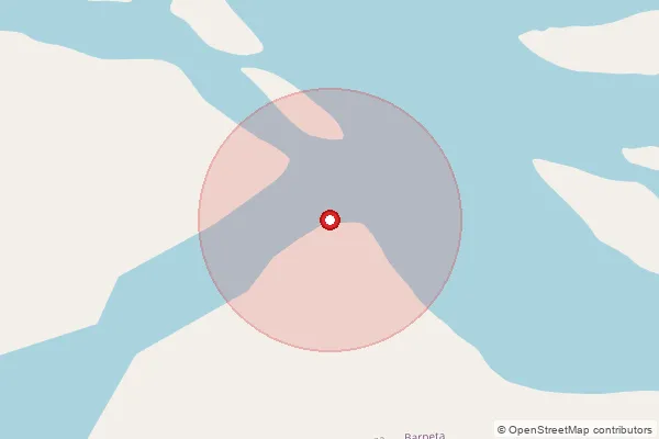 Map showing approximate area covered by Pincode 781138 — Pachim Kajia Gaon B.O, Nalbari