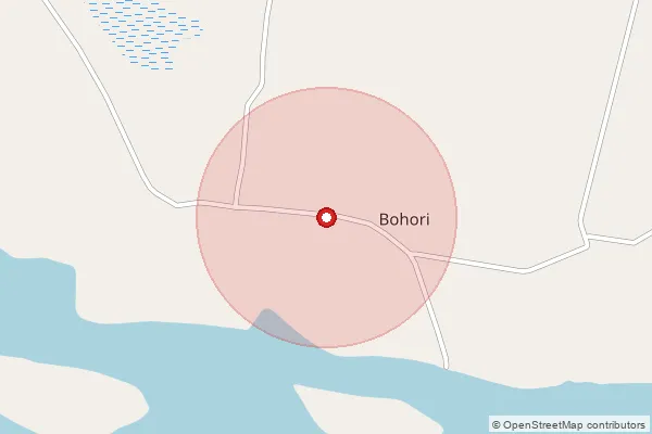 Map showing approximate area covered by Pincode 781302 — Barghol B.O, Barpeta