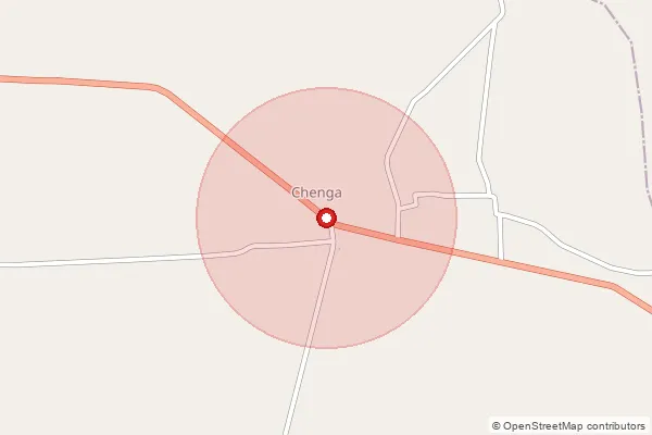 Map showing approximate area covered by Pincode 781305 — Makrikuchi B.O, Barpeta