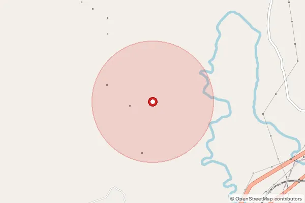 Map showing approximate area covered by Pincode 781313 — Guagacha B.O, Barpeta