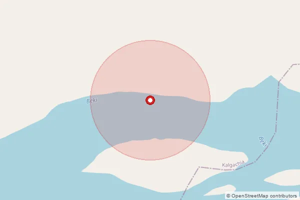 Map showing approximate area covered by Pincode 781321 — Dp Deoldi B.O, Barpeta