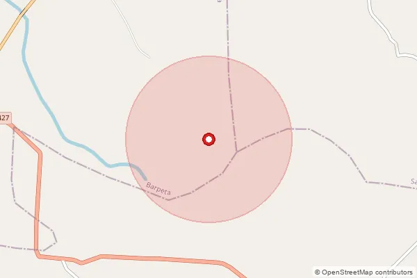 Map showing approximate area covered by Pincode 781326 — Bamunkuchi B.O, Bajali