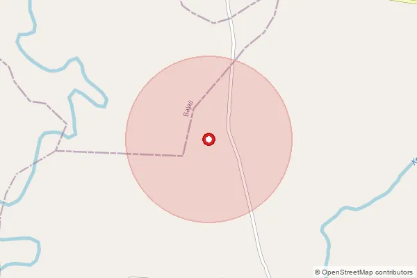 Map showing approximate area covered by Pincode 781327 — Anchali B.O, Baksa