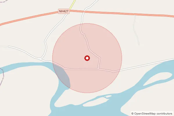 Map showing approximate area covered by Pincode 781335 — Nalbari H.O, Nalbari