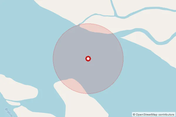 Map showing approximate area covered by Pincode 781347 — Athgharia B.O, Nalbari