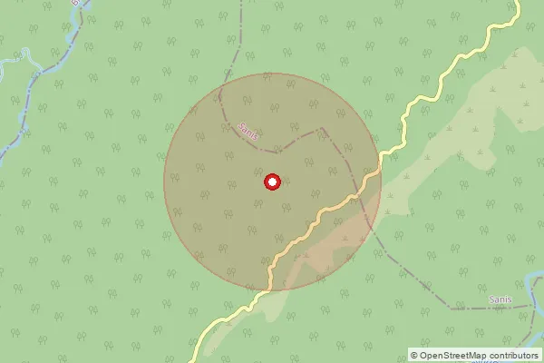 Map showing approximate area covered by Pincode 781350 — Barenghati B.O, Nalbari