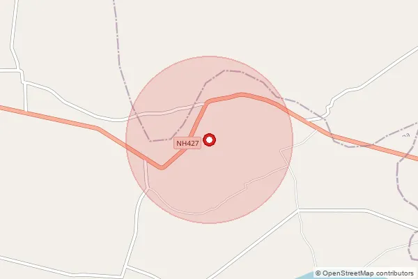 Map showing approximate area covered by Pincode 781353 — Sandheli B.O, Nalbari