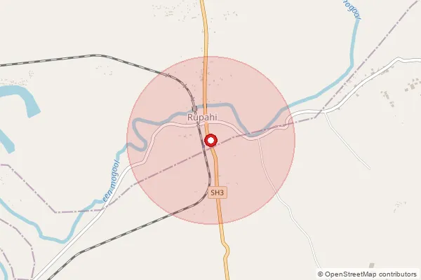 Map showing approximate area covered by Pincode 782124 — Mithapukhuripar B.O, Nagaon