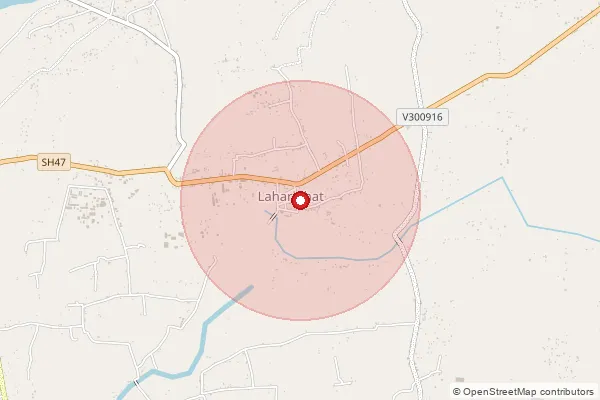 Map showing approximate area covered by Pincode 782127 — Katanigaon B.O, Marigaon