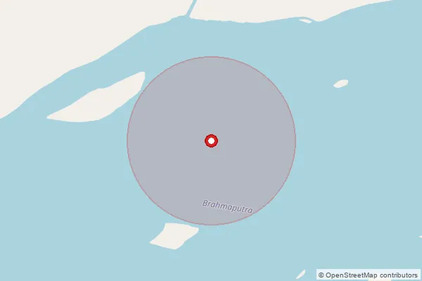 Map showing approximate area covered by Pincode 782136 — Burapahar B.O, Nagaon