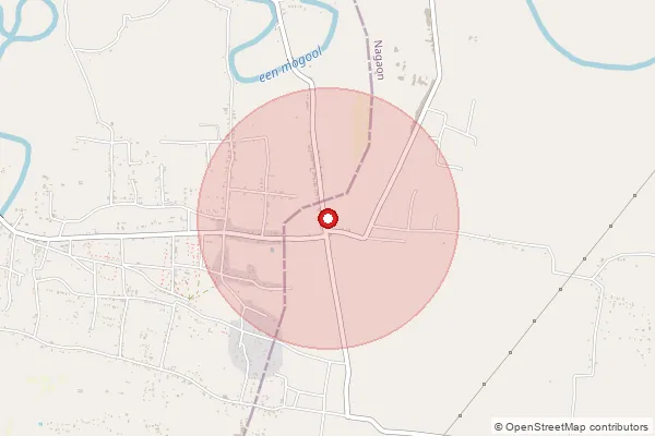 Map showing approximate area covered by Pincode 782137 — Bengenaati B.O, Nagaon