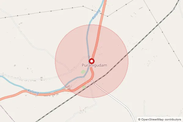 Map showing approximate area covered by Pincode 782141 — Barpanigaon B.O, Nagaon