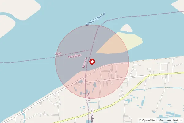 Map showing approximate area covered by Pincode 782401 — Panbari B.O, Kamrup Metro