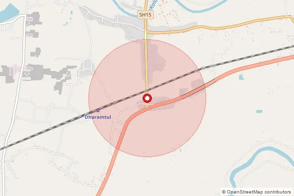 Map showing approximate area covered by Pincode 782412 — Ahatguri B.O, Marigaon