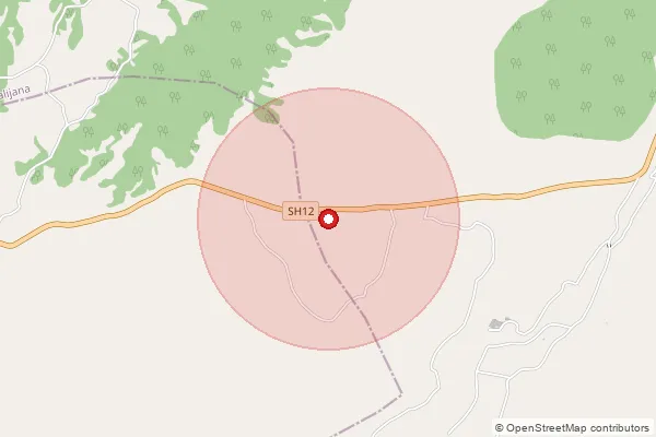 Map showing approximate area covered by Pincode 783125 — Matia S.O, Goalpara