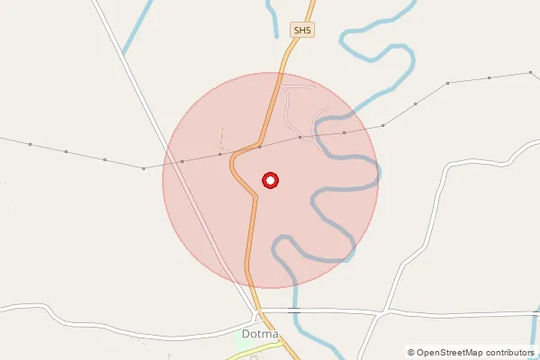 Map showing approximate area covered by Pincode 783347 — Dumeriguri B.O, Kokrajhar