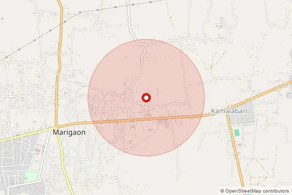Map showing approximate area covered by Pincode 783348 — Chirakuti Pt I B.O, Dhubri