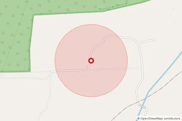 Map showing approximate area covered by Pincode 783350 — Jonaligaon Fv Bo, Kokrajhar