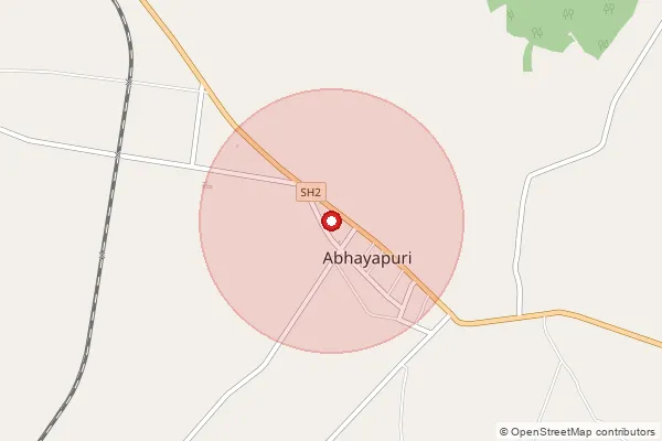 Map showing approximate area covered by Pincode 783384 — Abhayapuri S.O, Bongaigaon
