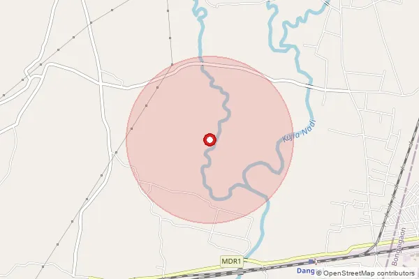 Map showing approximate area covered by Pincode 783390 — Chatianguri B.O, Chirang