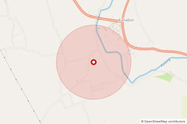 Map showing approximate area covered by Pincode 783394 — Ouguri B.O, Chirang