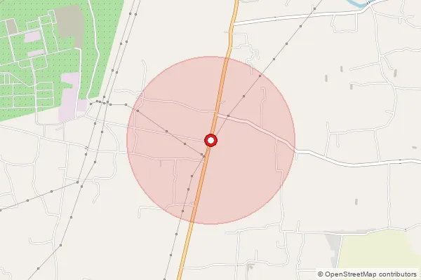 Map showing approximate area covered by Pincode 784105 — Bokajan B.O, Sonitpur