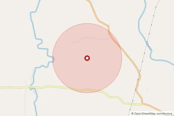 Map showing approximate area covered by Pincode 784148 — Hengalpara B.O, Darrang
