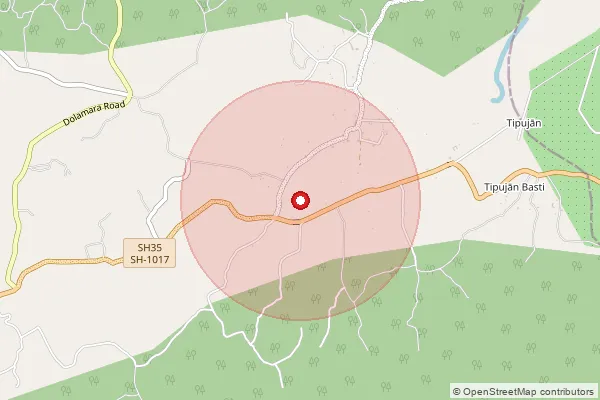 Map showing approximate area covered by Pincode 784161 — Laholial B.O, Lakhimpur