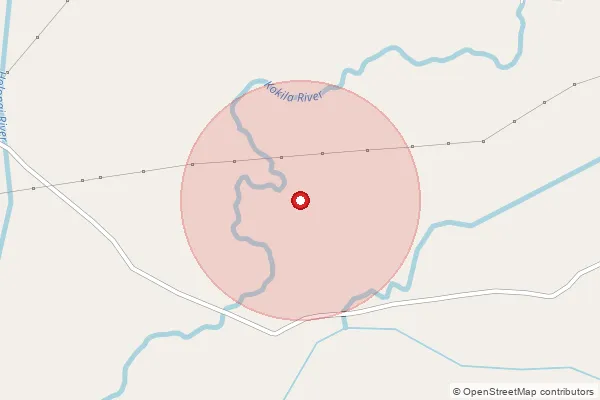 Map showing approximate area covered by Pincode 784168 — Gobinda Elengisatra B.O, Biswanath