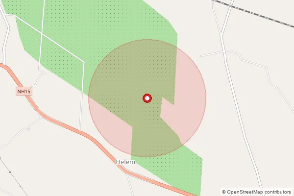 Map showing approximate area covered by Pincode 784171 — Daflagarh B.O, Biswanath